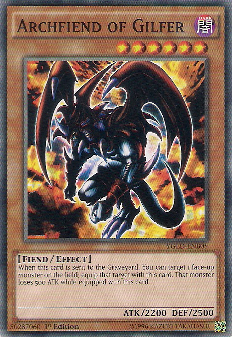 Archfiend of Gilfer [YGLD-ENB05] Common | Fandemonia Ltd