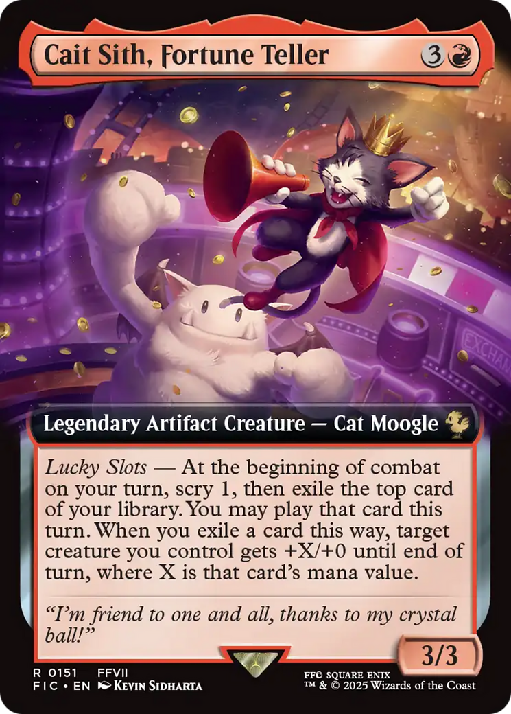 Cait Sith, Fortune Teller (Extended Art) [FINAL FANTASY Commander] | Fandemonia Ltd