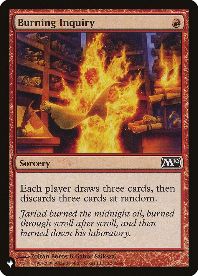Burning Inquiry [The List] | Fandemonia Ltd