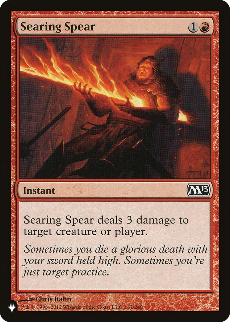 Searing Spear [The List] | Fandemonia Ltd