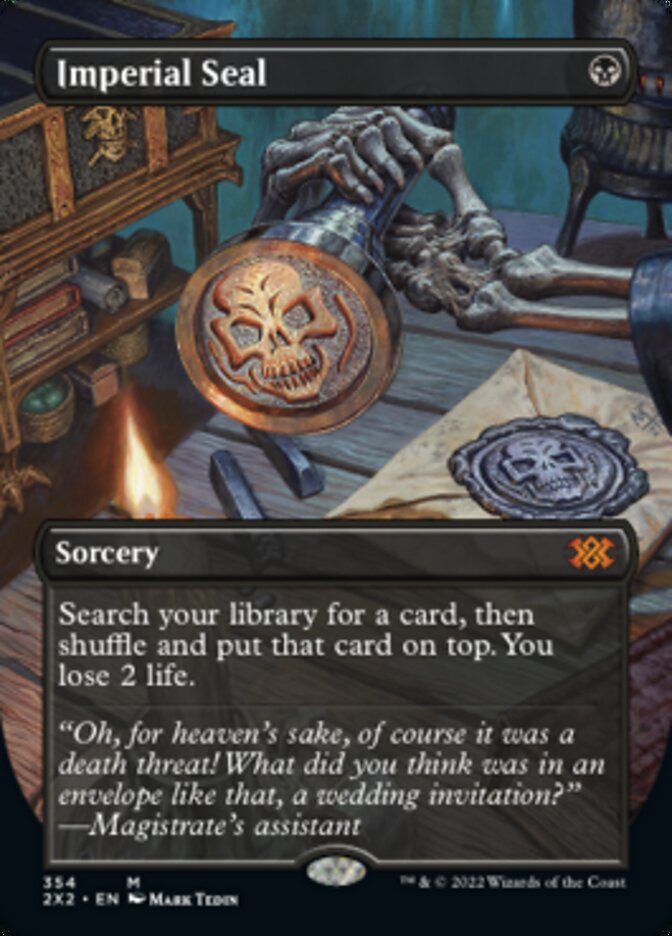 Imperial Seal (Borderless Alternate Art) [Double Masters 2022] | Fandemonia Ltd