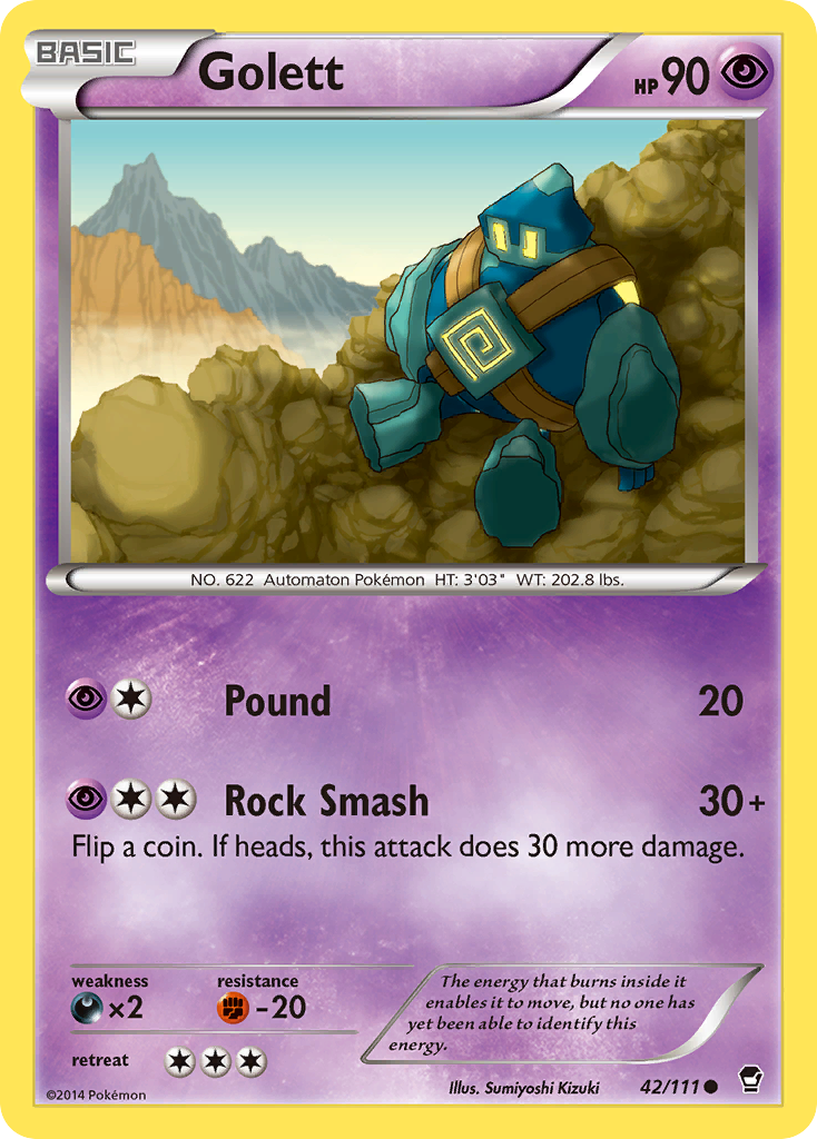 Golett (42/111) [XY: Furious Fists] | Fandemonia Ltd