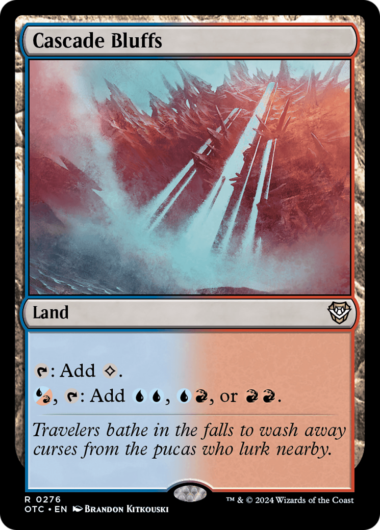 Cascade Bluffs [Outlaws of Thunder Junction Commander] | Fandemonia Ltd