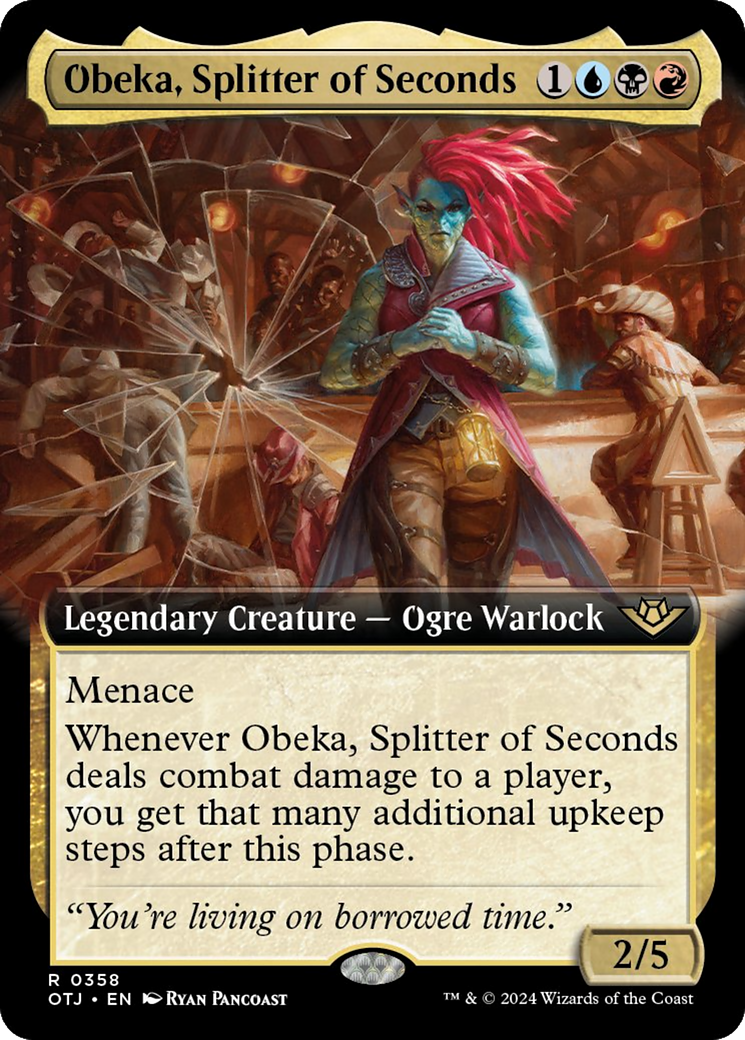 Obeka, Splitter of Seconds (Extended Art) [Outlaws of Thunder Junction] | Fandemonia Ltd