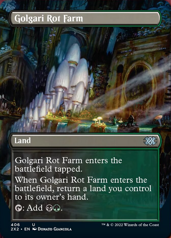 Golgari Rot Farm (Borderless Alternate Art) [Double Masters 2022] | Fandemonia Ltd