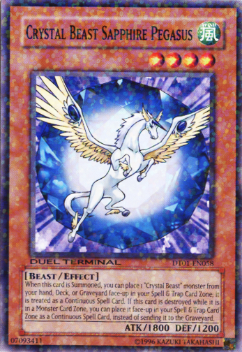 Crystal Beast Sapphire Pegasus [DT01-EN058] Common | Fandemonia Ltd