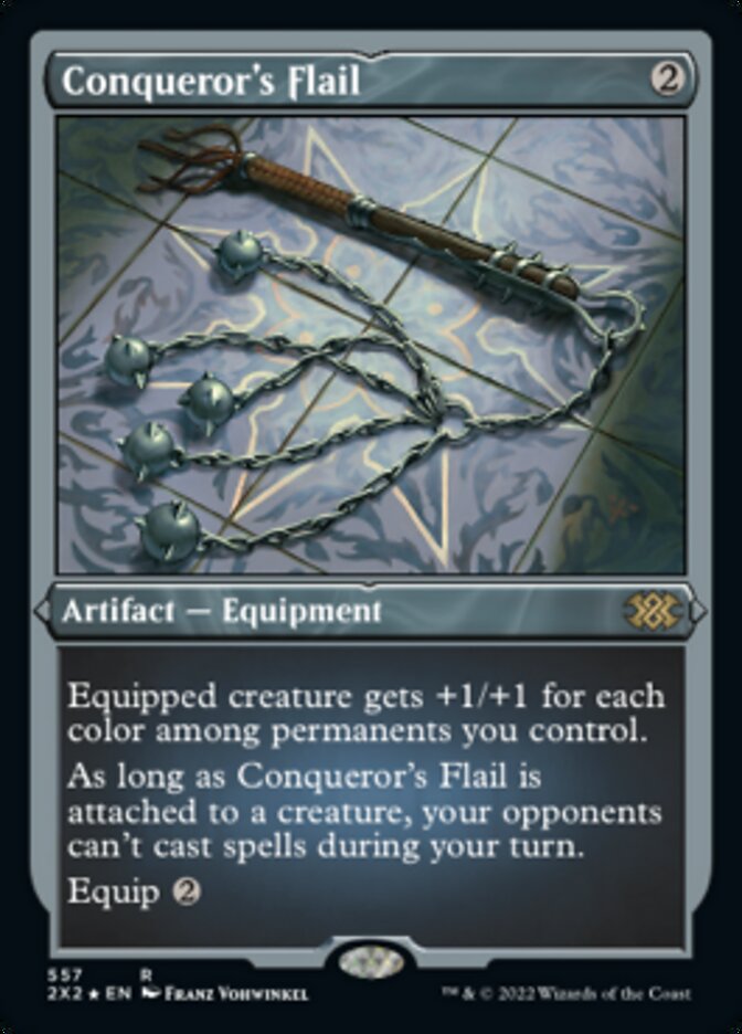 Conqueror's Flail (Foil Etched) [Double Masters 2022] | Fandemonia Ltd