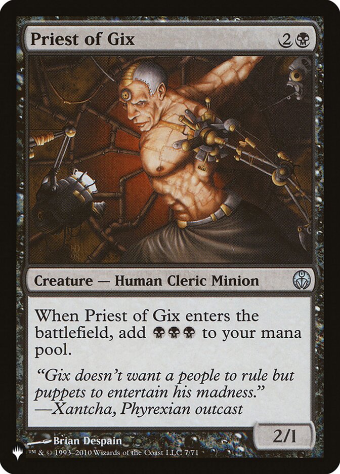 Priest of Gix [The List] | Fandemonia Ltd
