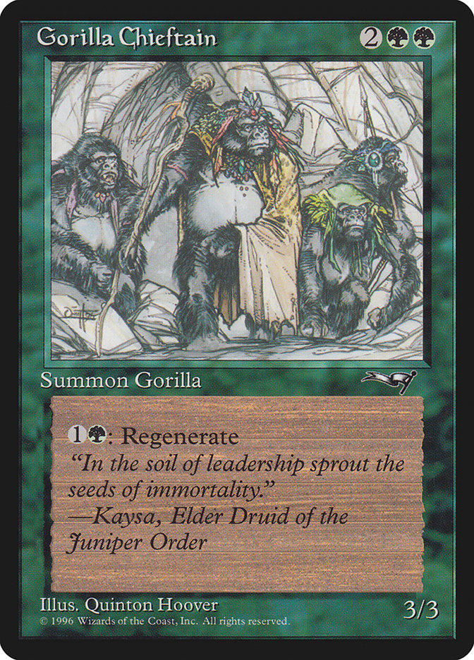 Gorilla Chieftain (Four Gorilla Art) [Alliances] | Fandemonia Ltd