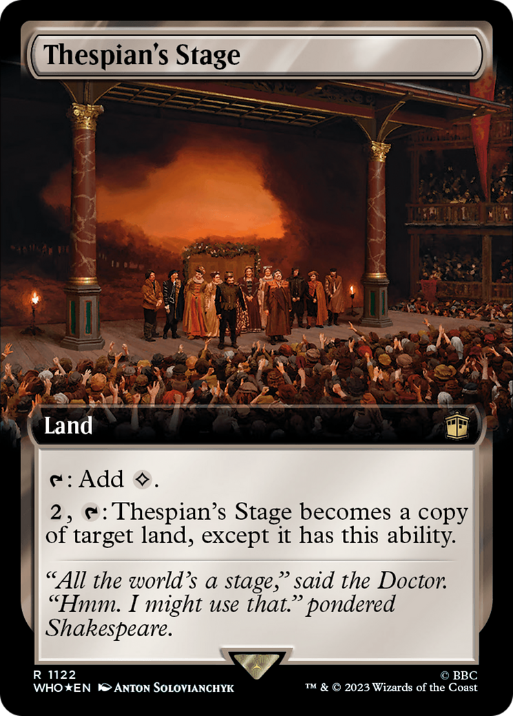 Thespian's Stage (Extended Art) (Surge Foil) [Doctor Who] | Fandemonia Ltd