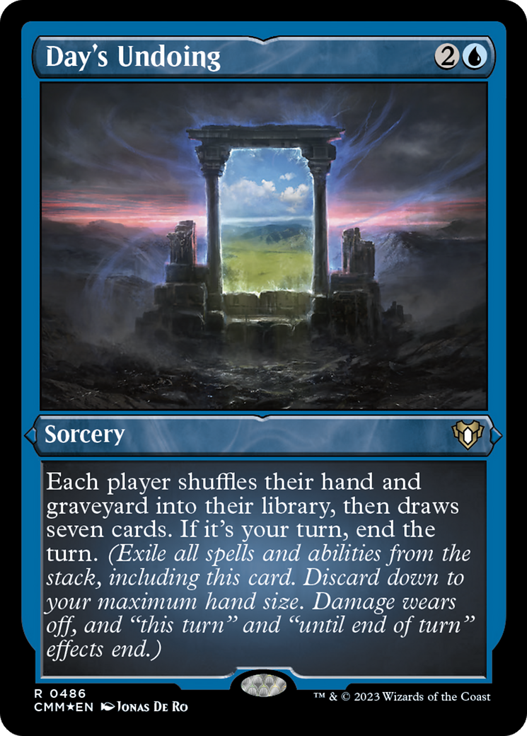 Day's Undoing (Foil Etched) [Commander Masters] | Fandemonia Ltd