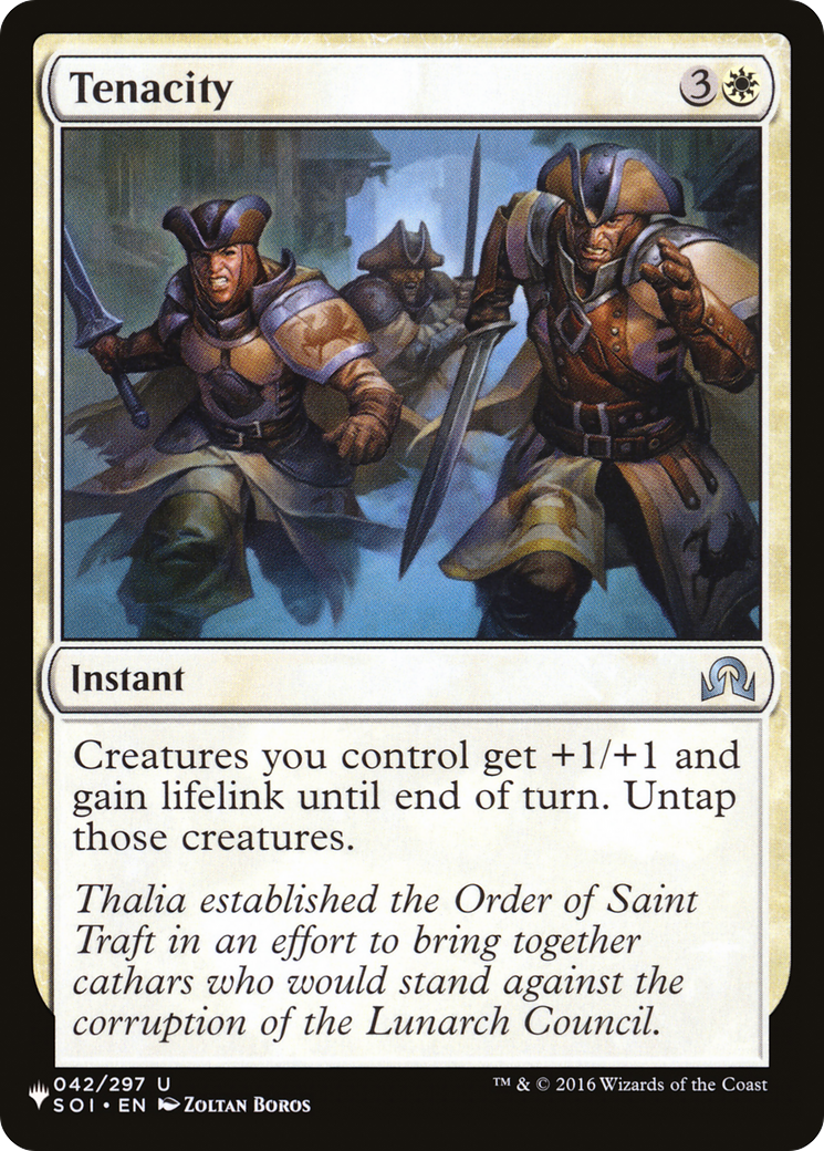 Tenacity [The List] | Fandemonia Ltd