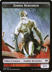 Elf Warrior // Zombie Berserker Double-Sided Token [Kaldheim Tokens] | Fandemonia Ltd