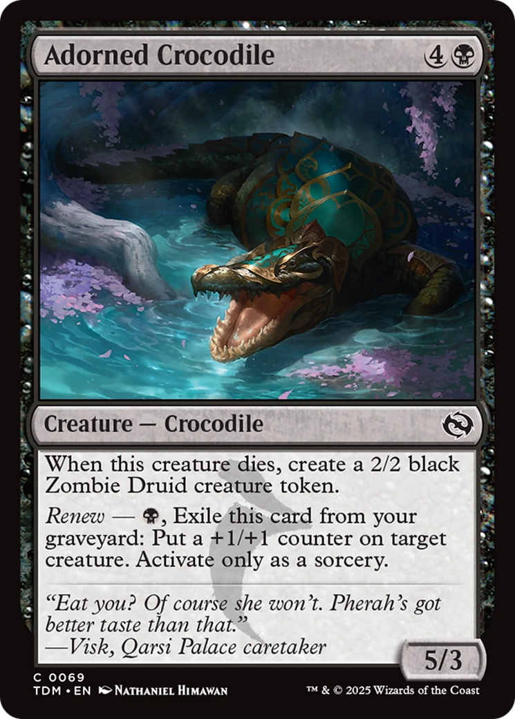 Adorned Crocodile [Tarkir: Dragonstorm] | Fandemonia Ltd