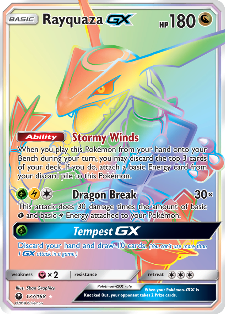 Rayquaza GX (177/168) [Sun & Moon: Celestial Storm] | Fandemonia Ltd