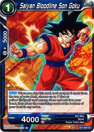 Saiyan Bloodline Son Goku (BT7-028) [Assault of the Saiyans] | Fandemonia Ltd