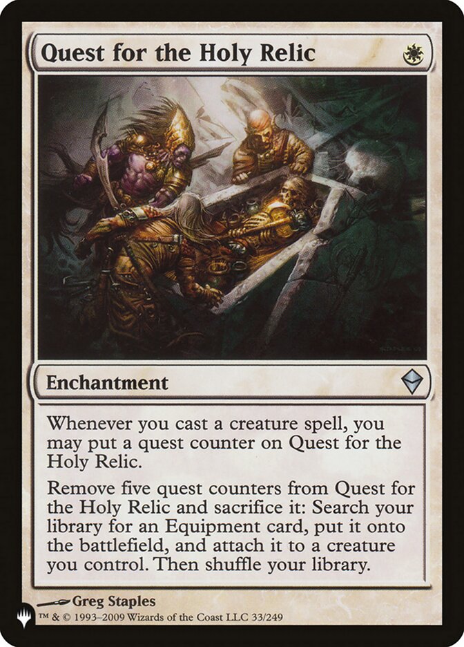 Quest for the Holy Relic [The List] | Fandemonia Ltd