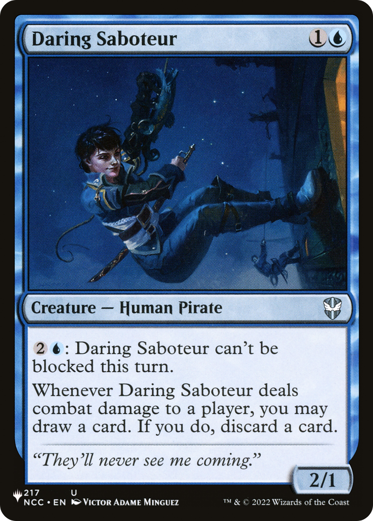 Daring Saboteur [The List] | Fandemonia Ltd