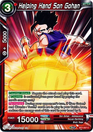 Helping Hand Son Gohan (BT7-007) [Assault of the Saiyans] | Fandemonia Ltd