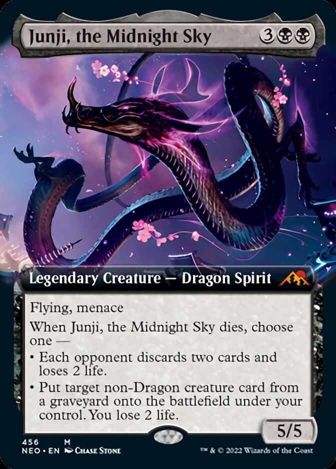 Junji, the Midnight Sky (Extended Art) [Kamigawa: Neon Dynasty] | Fandemonia Ltd