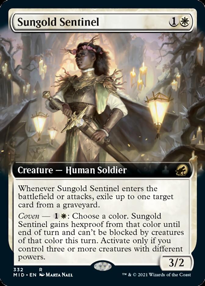 Sungold Sentinel (Extended Art) [Innistrad: Midnight Hunt] | Fandemonia Ltd