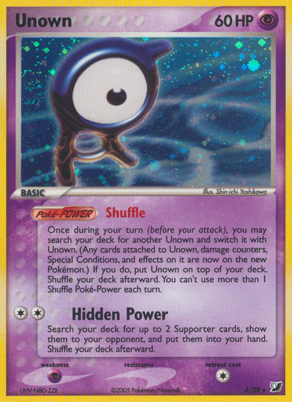 Unown (A/28) [EX: Unseen Forces] | Fandemonia Ltd