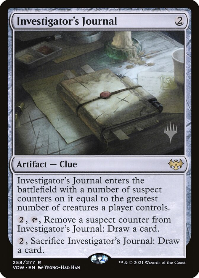 Investigator's Journal (Promo Pack) [Innistrad: Crimson Vow Promos] | Fandemonia Ltd