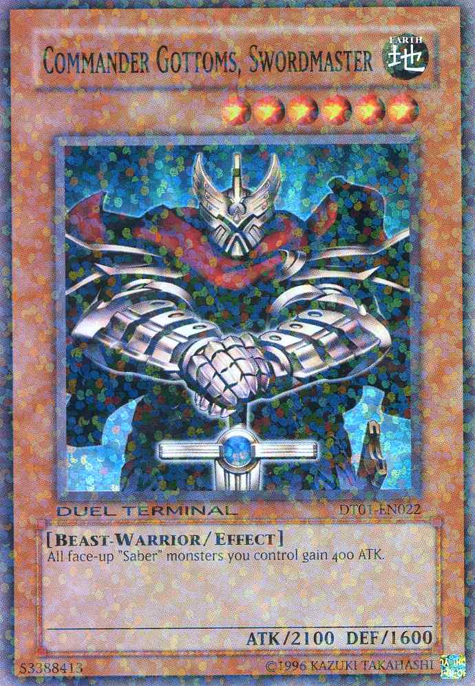 Commander Gottoms, Swordmaster [DT01-EN022] Super Rare | Fandemonia Ltd