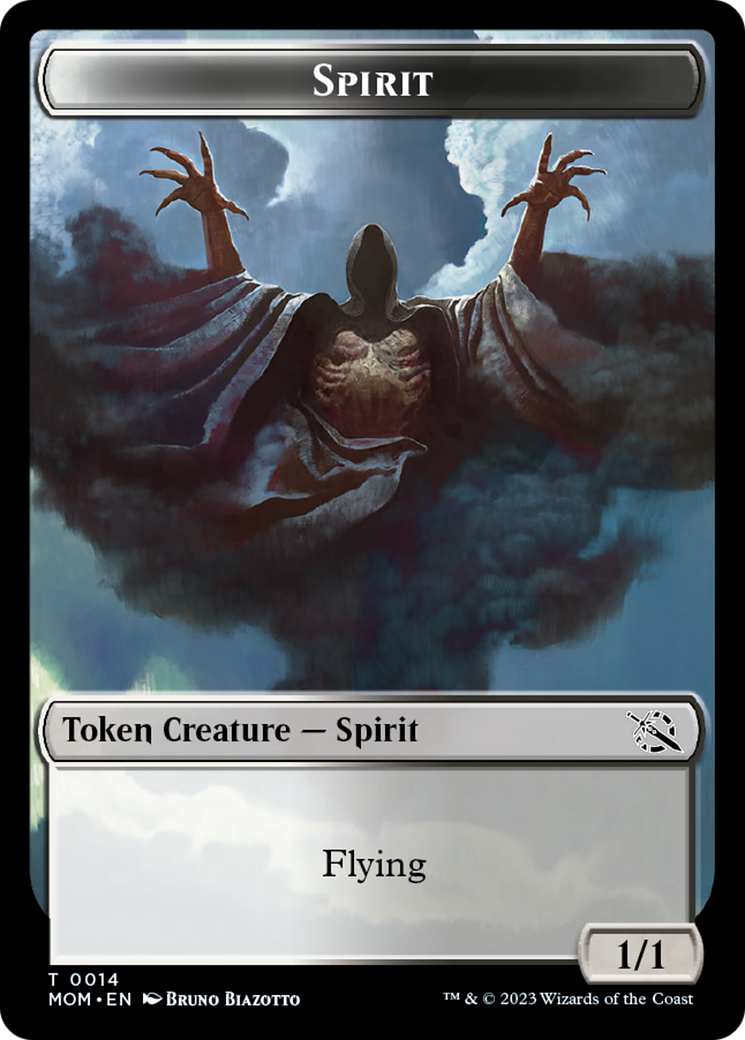 Elemental (9) // Spirit (14) Double-Sided Token [March of the Machine Tokens] | Fandemonia Ltd