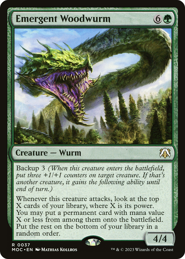 Emergent Woodwurm [March of the Machine Commander] | Fandemonia Ltd