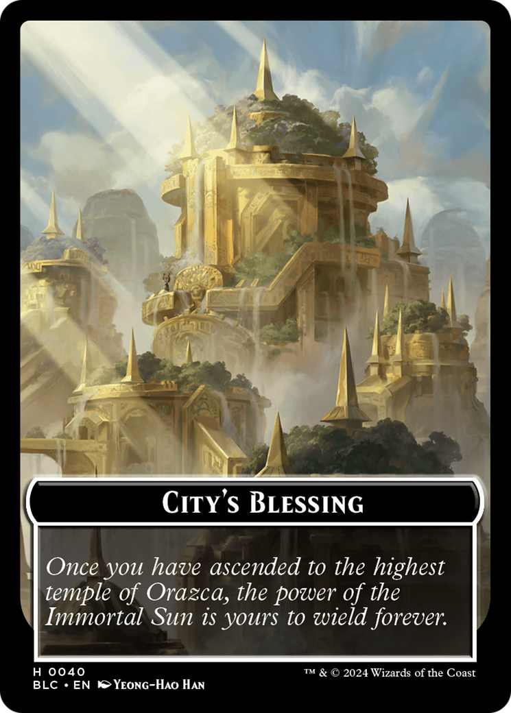 Hamster // City's Blessing Double-Sided Token [Bloomburrow Commander Tokens] | Fandemonia Ltd