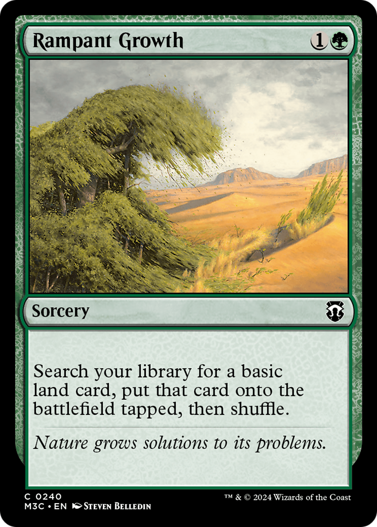 Rampant Growth (Ripple Foil) [Modern Horizons 3 Commander] | Fandemonia Ltd