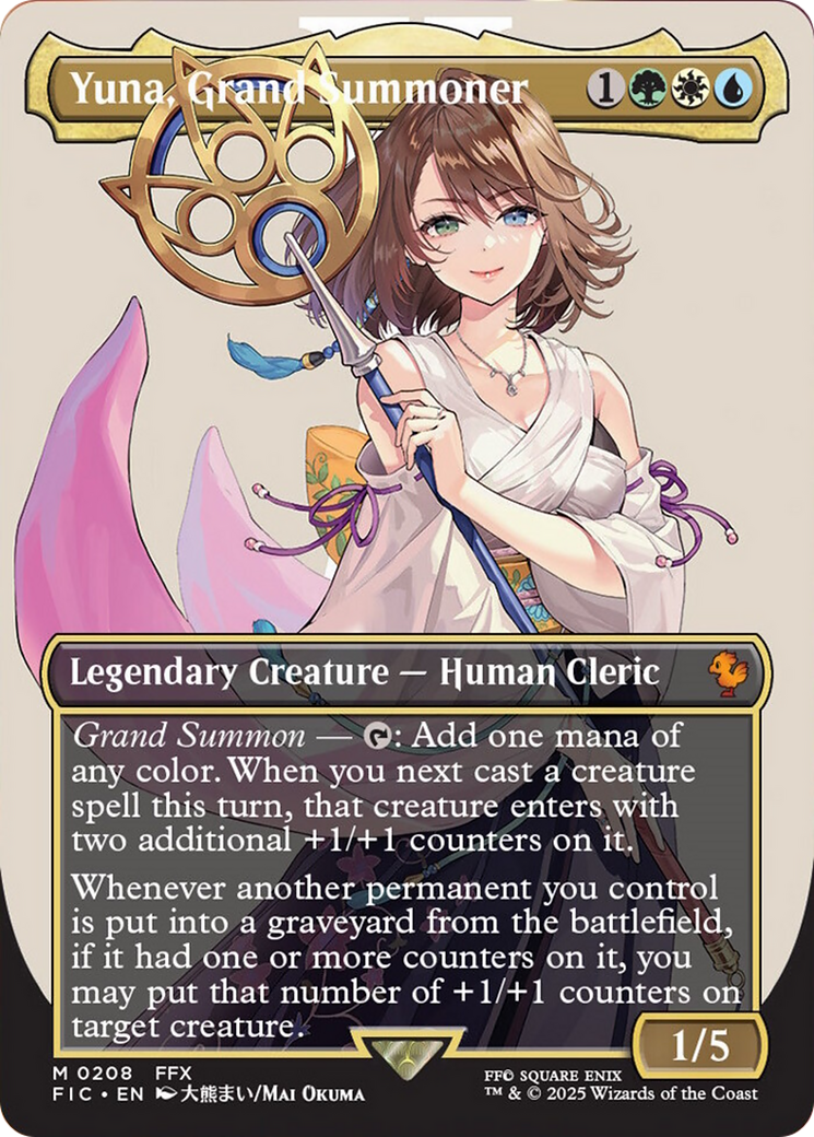 Yuna, Grand Summoner (Borderless) [FINAL FANTASY Commander] | Fandemonia Ltd