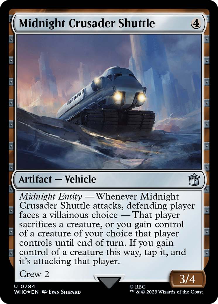 Midnight Crusader Shuttle (Surge Foil) [Doctor Who] | Fandemonia Ltd