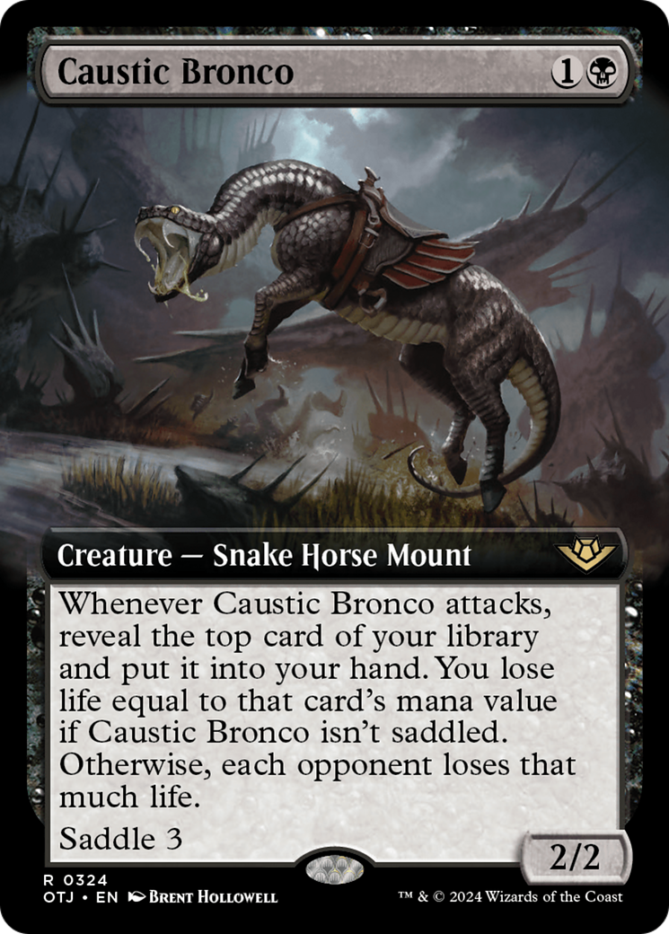 Caustic Bronco (Extended Art) [Outlaws of Thunder Junction] | Fandemonia Ltd