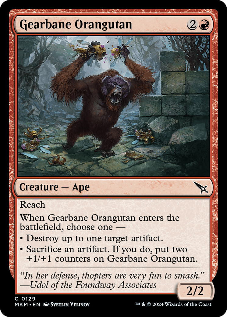 Gearbane Orangutan [Murders at Karlov Manor] | Fandemonia Ltd