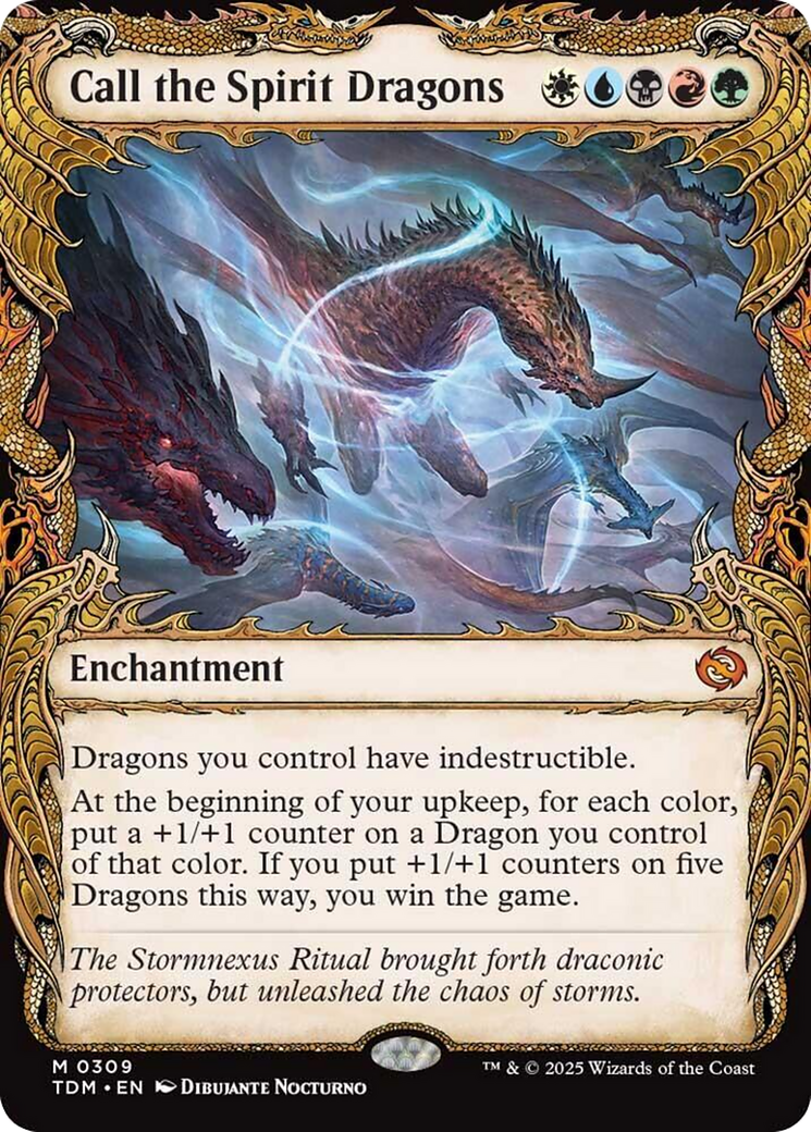 Call the Spirit Dragons (Showcase) [Tarkir: Dragonstorm] | Fandemonia Ltd