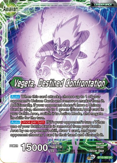 Vegeta // Vegeta, Destined Confrontation (BT15-062) [Saiyan Showdown] | Fandemonia Ltd