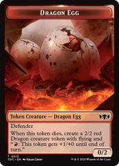 Dragon Egg // Dragon (0013) Double-Sided Token [Tarkir: Dragonstorm Commander Tokens] | Fandemonia Ltd