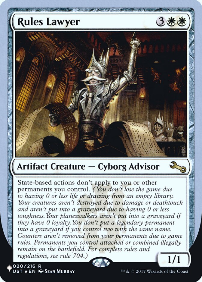 Rules Lawyer (Unfinity Foil Edition) [The List] | Fandemonia Ltd