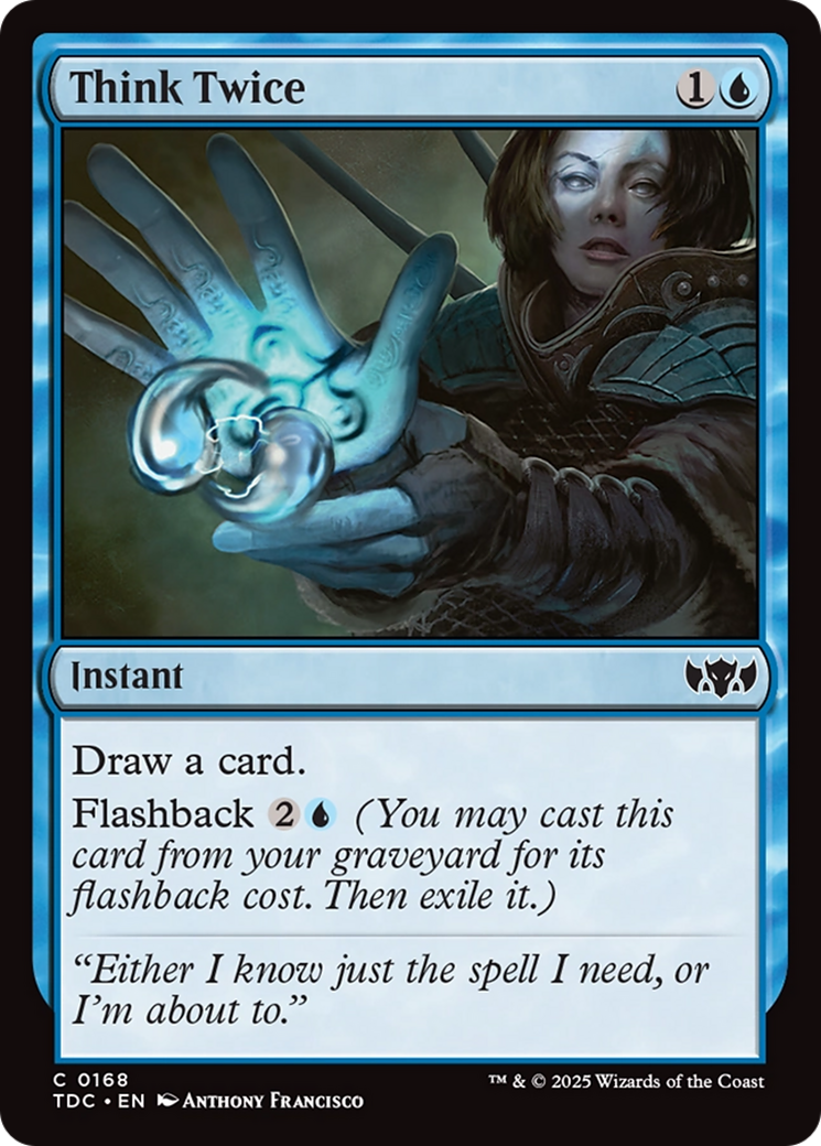Think Twice [Tarkir: Dragonstorm Commander] | Fandemonia Ltd