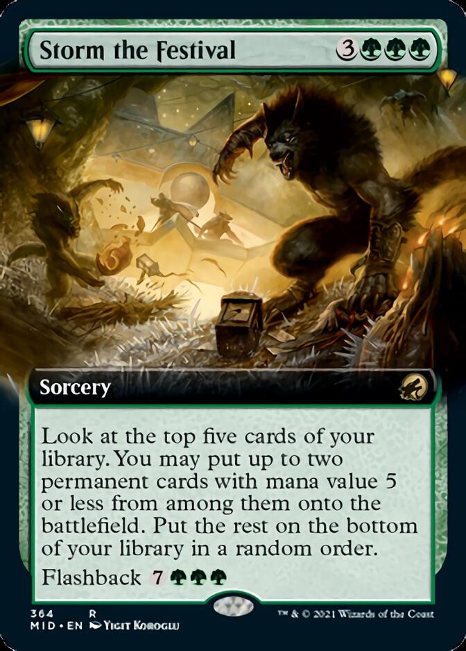 Storm the Festival (Extended Art) [Innistrad: Midnight Hunt] | Fandemonia Ltd