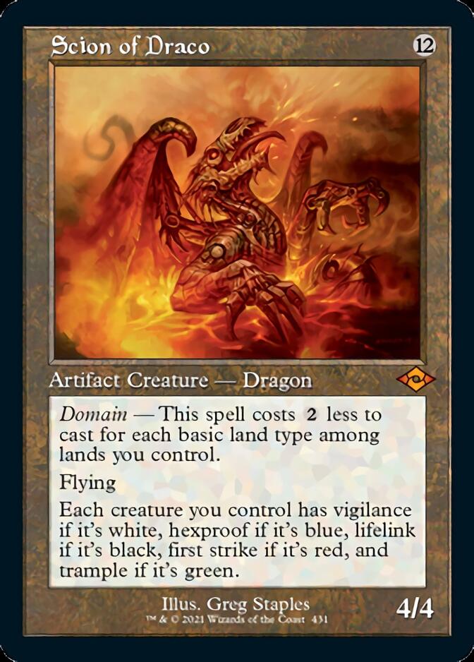Scion of Draco (Retro Foil Etched) [Modern Horizons 2] | Fandemonia Ltd