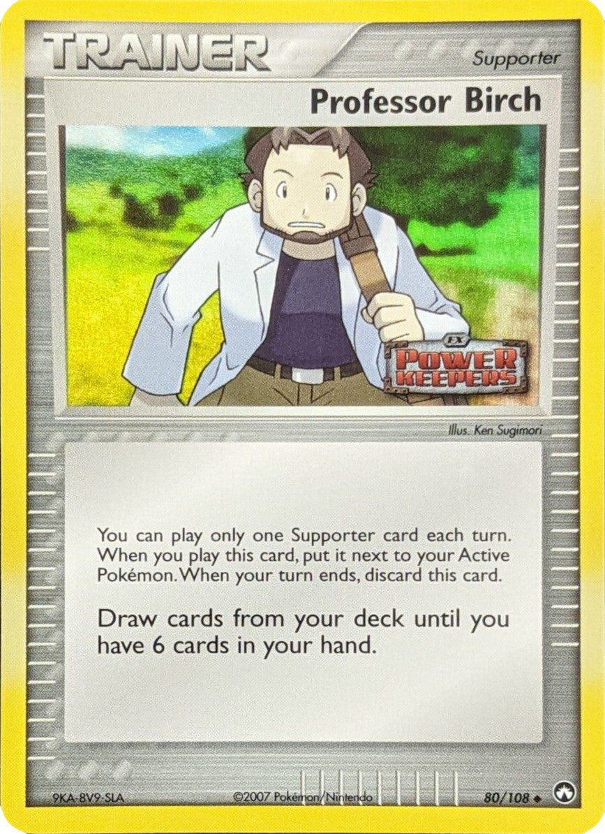 Professor Birch (80/108) (Stamped) [EX: Power Keepers] | Fandemonia Ltd