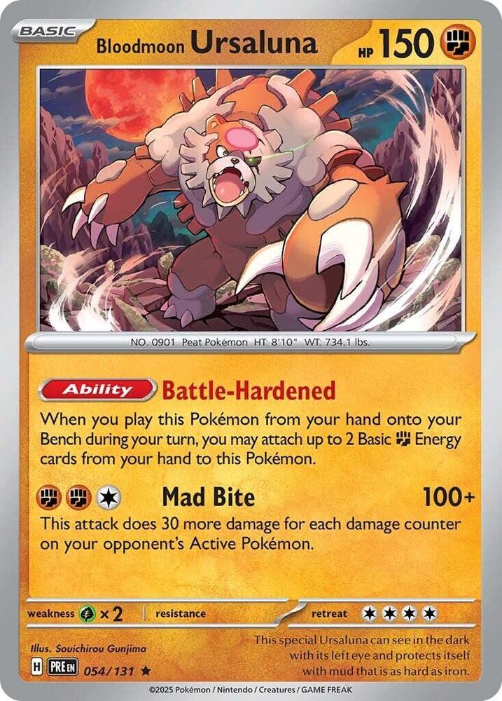 Bloodmoon Ursaluna (054/131) [Scarlet & Violet: Prismatic Evolutions] | Fandemonia Ltd