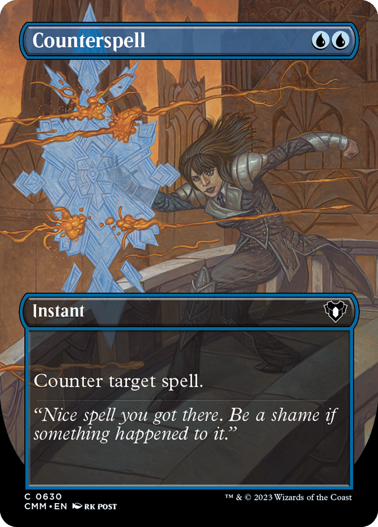 Counterspell (Borderless Alternate Art) [Commander Masters] | Fandemonia Ltd