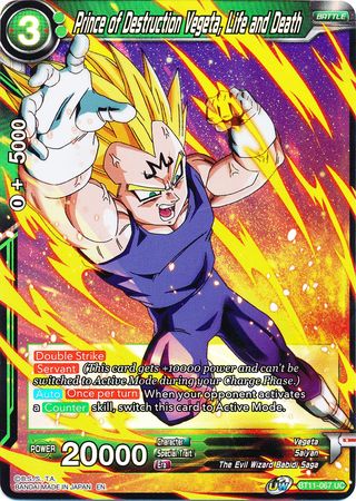 Prince of Destruction Vegeta, Life and Death (BT11-067) [Vermilion Bloodline 2nd Edition] | Fandemonia Ltd