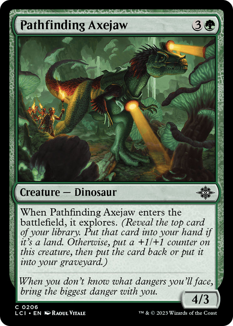 Pathfinding Axejaw [The Lost Caverns of Ixalan] | Fandemonia Ltd