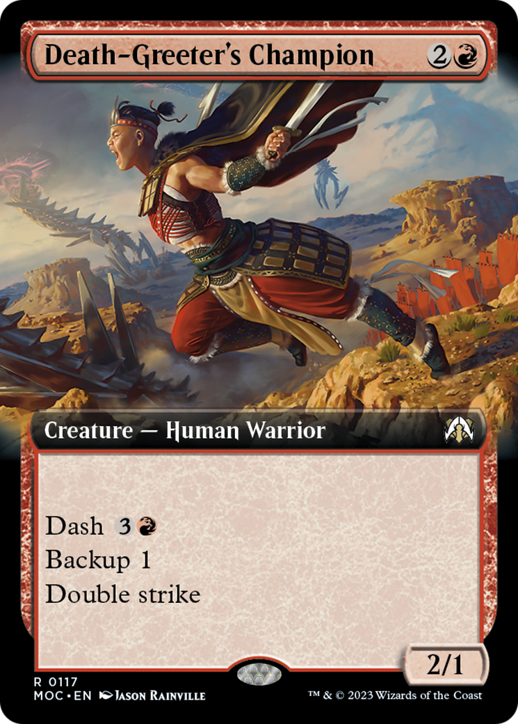 Death-Greeter's Champion (Extended Art) [March of the Machine Commander] | Fandemonia Ltd