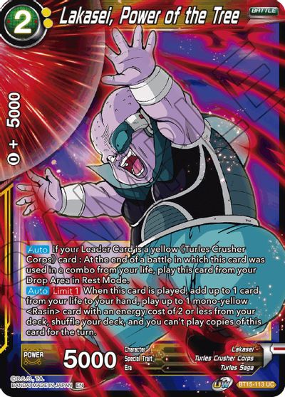 Lakasei, Power of the Tree (BT15-113) [Saiyan Showdown] | Fandemonia Ltd